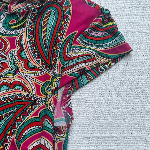 Liz Claiborne pink pattern dress size medium - Picture 6 of 7